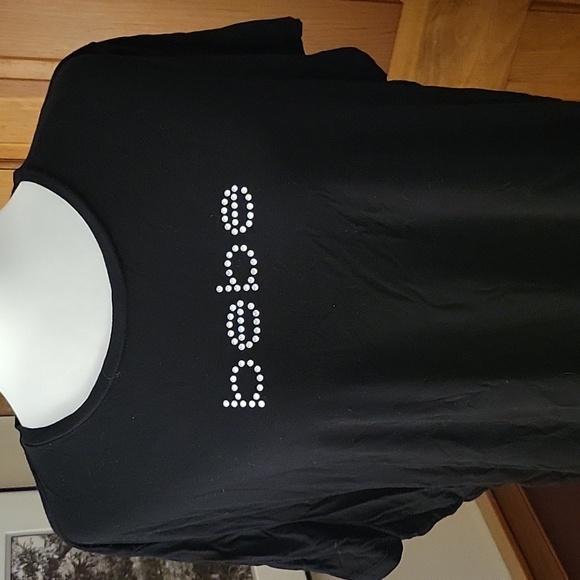 Bebe Rhinestone Logo Tee - Picture 2 of 9